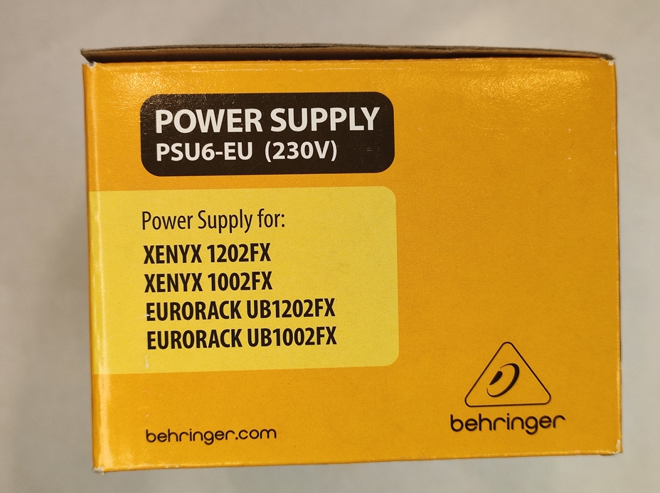 BEHRINGER PSU6-EU блок питания (адаптер) для микшер UB1002FX, UB1202FX, Xenyx 1002FX, Xenyx 1202FX