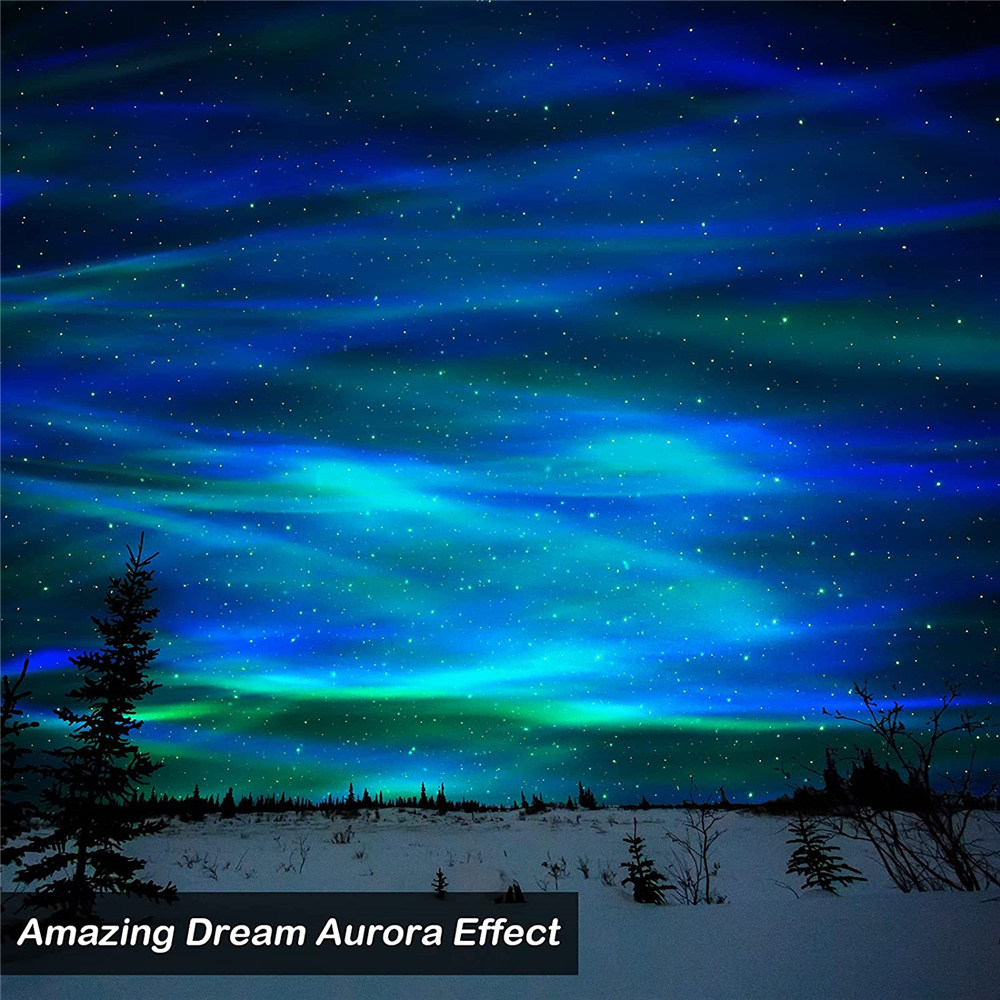 Aurora Star Lights WHITE проектор ночного неба Луна, северное сияние, звездное небо, океанская волна