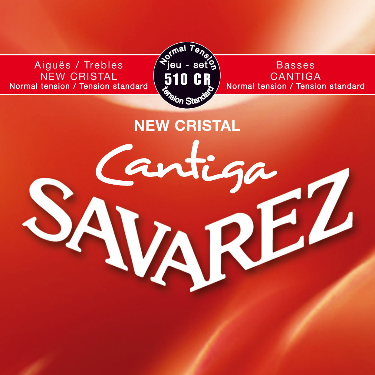SAVAREZ 510 CR NEW CRISTAL CANTIGA струны для классической гитары (29-33-41-29-34-43) нормального на