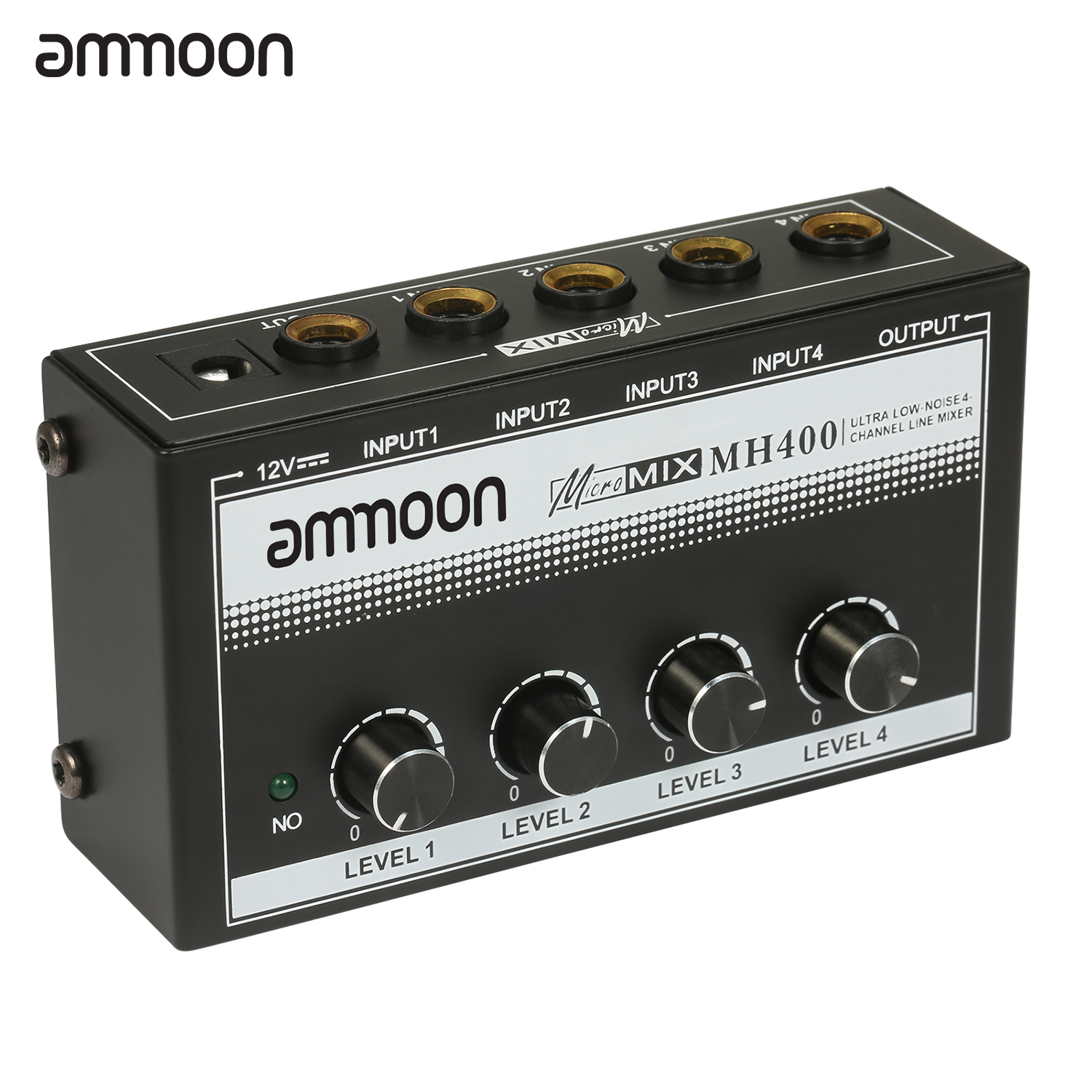 AMMOON MICROMIX микшерный пульт 4-х канальный, линейный, сверхкомпактный