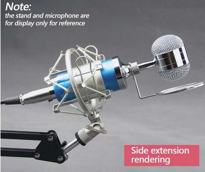 KUFT SM-4M Slv подвес "паук" для студийного микрофона 40-48мм, металл, Silver