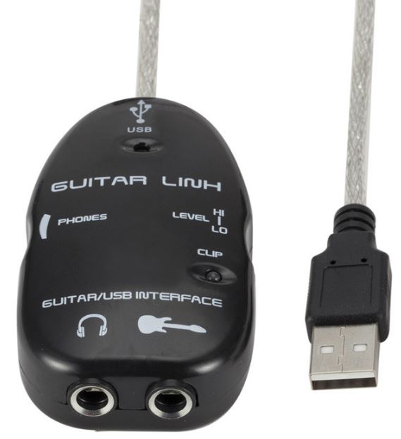 UCG102 guitar link BLACK внешний интерфейс USB для подключения электрогитары к компьютеру