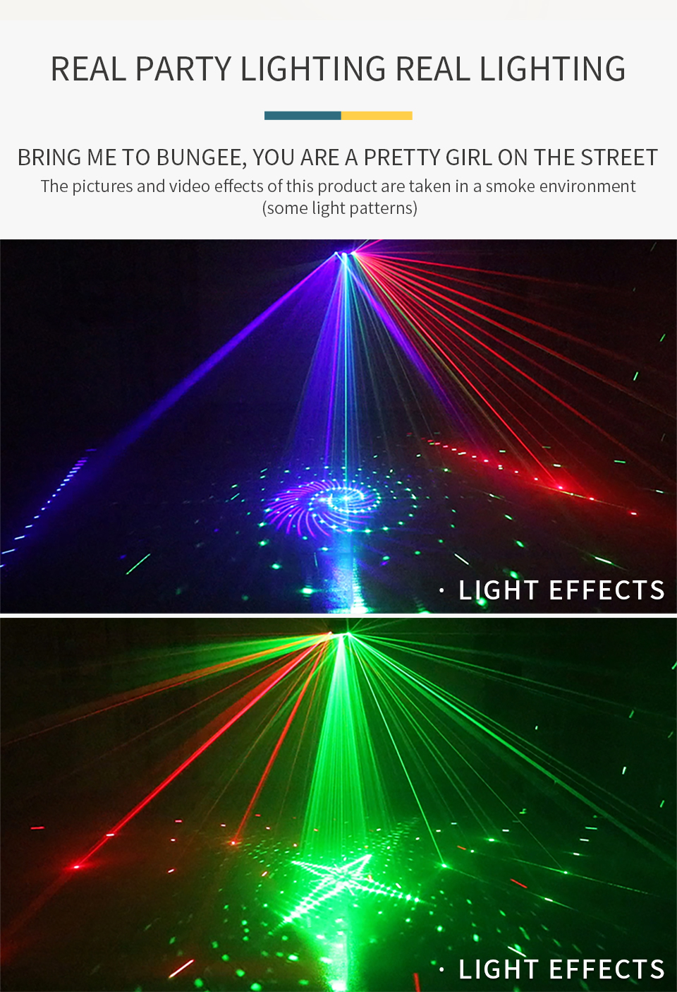 Party Lights 9 eyes Лазер 2 красных, 2 зеленых, 2 синих, 3 СТРОБОСКОПА, ДУ, DMX, Sound