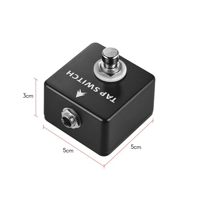MOSKY DTS1 Tap Switch педаль-кнопка (БЕЗ фиксации) напольного переключения. Под шнур JACK 6,3mm MONO