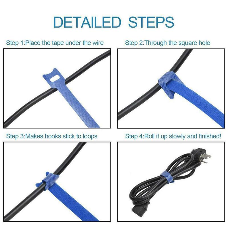KUFT KLETT 150-12 strap стяжки-липучки для проводов 15см, связка для кабелей