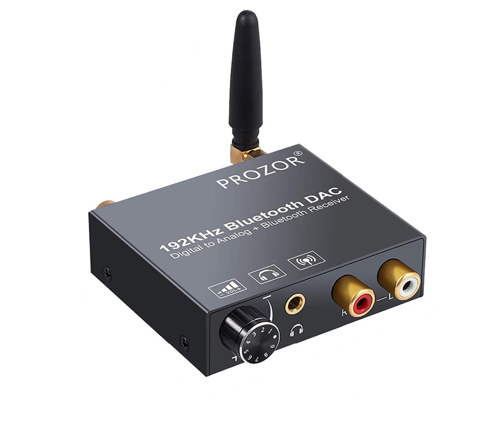 PROZOR PST090 DAC BLUETOOTH преобразователь ЦАП S/PDIF(coaxil + Toslink) to RCA + приемник Bluetooth
