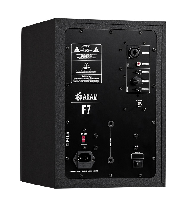 ADAM F7 активный 2-х полосный студийный аудио монитор, ленточный ART ВЧ драйвер 2", НЧ драйвер 7",