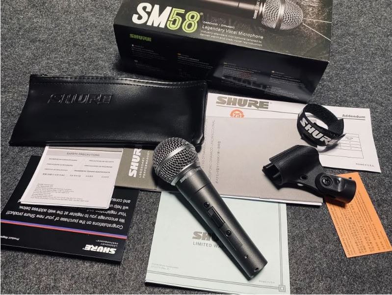 SM58-S микрофон вокальный, динамический, с выключателем, без трансформатора