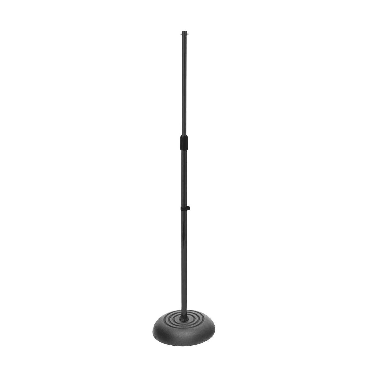 OnStage MS7201B микрофонная стойка, прямая, круглое основание, регулируемая высота