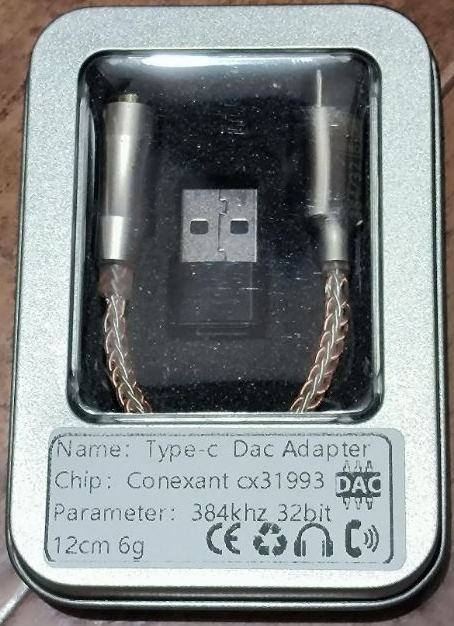 GraveAudio DA06 CX31993 DAC Adapter, ЦАП конвертер USB/TypeC-mJFS 3,5 мм, Усилитель д/наушников,кейс