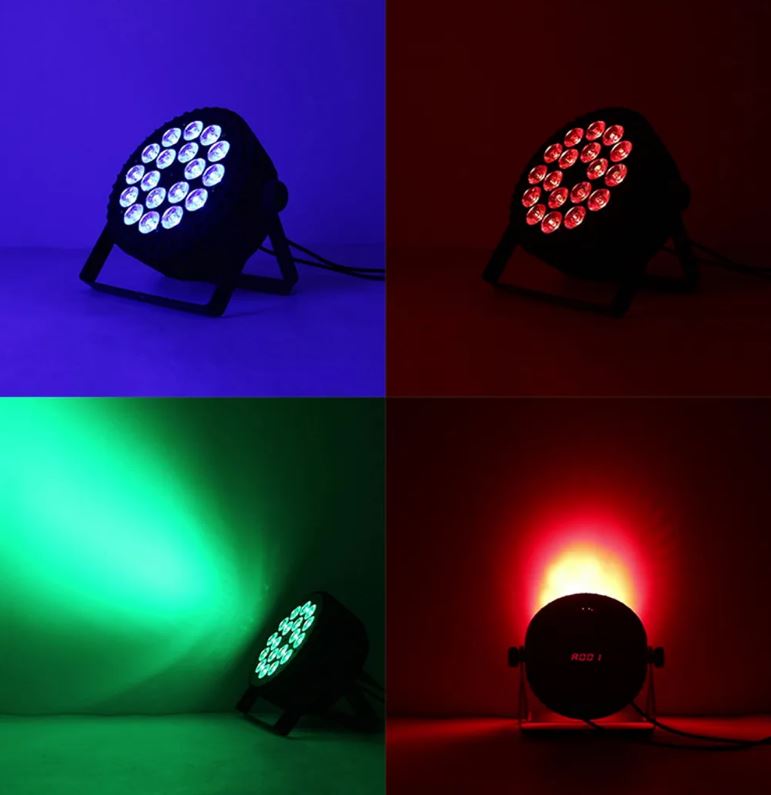 LED PAR 1818F Светодиодный прожектор 45, 18x18 Вт 6-in-1 Led (RGBWA+UV), алюминиевый литой корпус