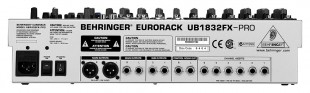 behringer ub1832fx pro микшерный пульт, микрофонный предусилитель, 6 моно, 4 стерео, 4 полосный эква