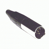 kuft tq-4ml-2 разъем mini-xlr male (92m-501s(4p) gold кабельный 4-х контактный, позолоченные контакт