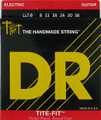 dr llt-8 струны электрические, круглая обмотка, никель 8-38