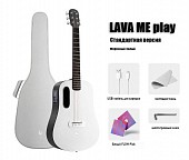 lava me play 36 black/frost white bag трансакустическая гитара, hpl, встроенные эффекты, чехол