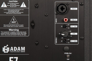 adam f7 активный 2-х полосный студийный аудио монитор, ленточный art вч драйвер 2", нч драйвер 7",
