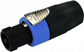 neutrik nl4fx кабельный speakon, 4-х контактный, черный хвостовик