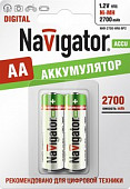 navigator nhr-2700-hr6-bp2 аккумуляторы aa, ni-mh 2700ма, пара