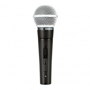 shure sm58s динамический кардиоидный вокальный микрофон (с выключателем)