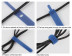 kuft klett 120-12 strap стяжки-липучки для проводов 12см, связка для кабелей с хвостиком