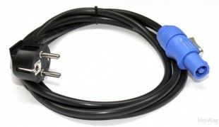 kuft hq powercon in - 220в 1,1м шнур сетевой 220в, 3х0,75мм длина 1,1м, стандарт