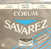 savarez 500 aj aliance corum струны для классической гитары (25-28-34-29-34-44) сильного натяжения,