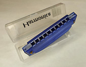 harmonica 10c губная гармошка, пластик+металл, в пластиковом кейсе