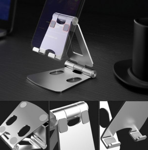 stand black подставка-держатель для телефона настольный, алюминий, цвет черный