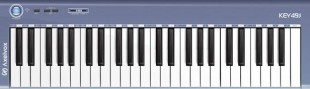 axelvox key49j grey midi-клавиатура 4-х актавная динамическая клавиатура usb, джойстик (pitchbend, m