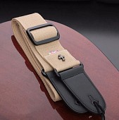 nwsh-100 tan нейлоновый ремень (2") для гитары (винтажный крест), карман для медиатора, песочный