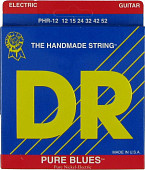 dr phr-12 (12-52) струны электрические, круглая обмотка, круглая серцевина, никель
