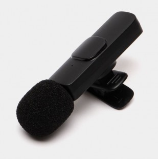 k8 lavalier black type-c/lightning радио-микрофон мини петличный, для android / iphone