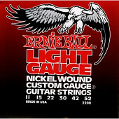 ernie ball 2208 струны для электрогитары light (11-15-22w-30-42-52) nickel wound