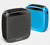 shidu sd-s512 портативный громкоговоритель 15w, головной микрофон, microsd, usb, черный, голубой