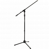 metall-x mns002 микрофонная стойка "журавль", тренога, цвет чёрный, высота 1150-1710мм. плечо 750 мм