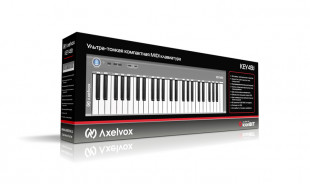 axelvox key49j grey midi-клавиатура 4-х актавная динамическая клавиатура usb, джойстик (pitchbend, m